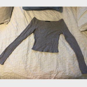 Brandy Melville Long Sleeve Waffle Shirt One Size